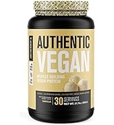 Authentic Vegan Muscle Building Protein Powder - 22g of Plant Based Protein, No Soy, Non-GMO - So...