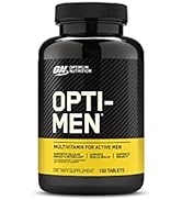 Optimum Nutrition Opti-Men, Vitamin C, Zinc and Vitamin D, E, B12 for Immune Support Mens Daily M...