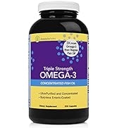 InnovixLabs Triple Strength Omega-3 Fish Oil, Concentrated 900 mg Omega-3 per Pill, Burpless Ente...