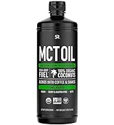 Sports Research Keto MCT Oil from Organic Coconuts - Fatty Acid Fuel for Body + Brain - Triple In...