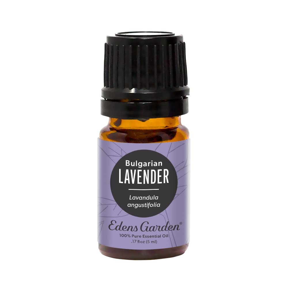 Edens Garden Lavender- Bulgarian Essential Oil, 100% Pure Therapeutic Grade (Undiluted Natural/Homeopathic Aromatherapy Scented Essential Oil Singles) 5 ml