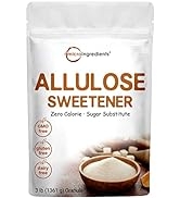 Allulose Sweetener, 3 Pounds (48 Ounces), Zero Calorie, Plant Based Sugar Alternative, No After T...