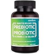Zentastic Probiotics & Prebiotics Supplement - 50 Billion CFU - for Men & Women’s Immune & Digest...
