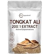 Tongkat Ali Extract 200:1 Concentrate Longjack Powder, 100 Grams, Grown in Indonesia, 100% Pure E...