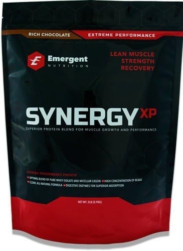 SynergyXP Premium Protein Blend - Rich Chocolate (Whey Protein Isolate, Micellar Casein), 2 Pounds: 27 Servings