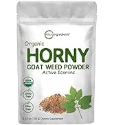Maximum Strength Organic Pure Horny Goat Weed with Active Icariins for Men and Women, 100 Grams, ...