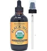 Organic Black Seed Oil 4oz - USDA Certified - High Thymoquinone, Turkish Origin, Pure Nigella Sat...
