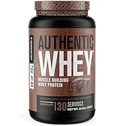 Authentic Whey Muscle Building Whey Protein Powder - Low Carb, Non-GMO, No Fillers, Mixes Perfect...