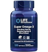 Super Omega-3 EPA/DHA Fish Oil, Sesame Lignans & Olive Extract - For Heart & Brain Health – For I...