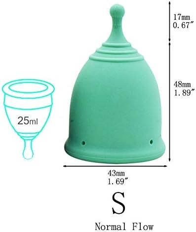 Shordy Reusable Menstrual Cups, Set of 2 with Box, First Period Cup Kit for Girls & Women, Hygienic and Safe Copa, Up to 12 Hours Comfort, Feminine Hygiene Product, Tampon Alternative (Small)
