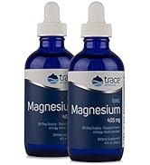 Trace Minerals Liquid Ionic Magnesium 4 oz 2 Pack | Supports Blood Pressure, Heart Health, Calm M...