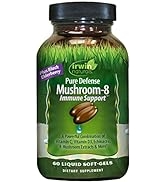 Irwin Naturals Pure Defense Mushroom-8 Powerful & Robust Immune Support Supplement with 8 Organic...