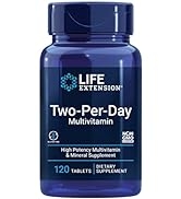 Life Extension Two-Per-Day High Potency Multi-Vitamin & Mineral Supplement - Vitamins, Minerals, ...