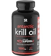 Sports Research Krill Oil Supplement with EPA & DHA Omega 3, Phospholipids & Astaxanthin from Ant...