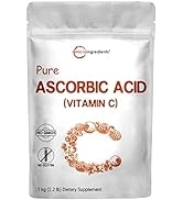Pure Vitamin C Crystal Powder (Water Soluble Vitamin C 1000mg Per Serving), 1 KG (2.2 Pounds), Im...