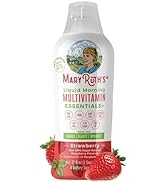 Morning Liquid Multivitamin + Zinc + Elderberry + Organic Whole Food Blend by MaryRuth's (Strawbe...