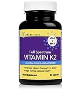 InnovixLabs Full Spectrum Vitamin K2 with MK-7 and MK-4, All-Trans Bioactive K2, 600 mcg K2 per P...