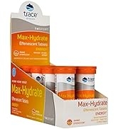 MAX-Hydrate Energy, 8 Tubes of 10 Tablets, HIGH Performance Electrolyte FIZZING (Orange Flavor) M...