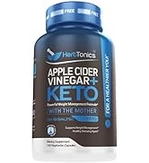Herbtonics Apple Cider Vinegar Capsules Plus Keto BHB | Fat Burner & Weight Loss Supplement for W...