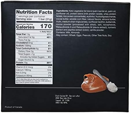 BariatricPal Keto Protein Bars - Salted Caramel (6-Pack)