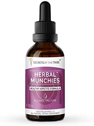 Herbal Munchies Alcohol Extract, Tincture, Watercress, Cayenne, Gentian, Blessed Thistle, Centaury, Bitter Melon. Healthy Appetite Formula (2 fl oz)