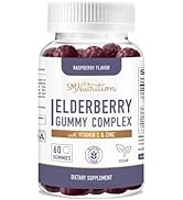 Elderberry Gummies (60 Count) - Black Sambucus Elderberry Gummies for Immune System Support - wit...