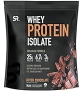 Sports Research Whey Protein Isolate Powder, 25g of Protein per Serving - Sports Nutrition Iso Pr...