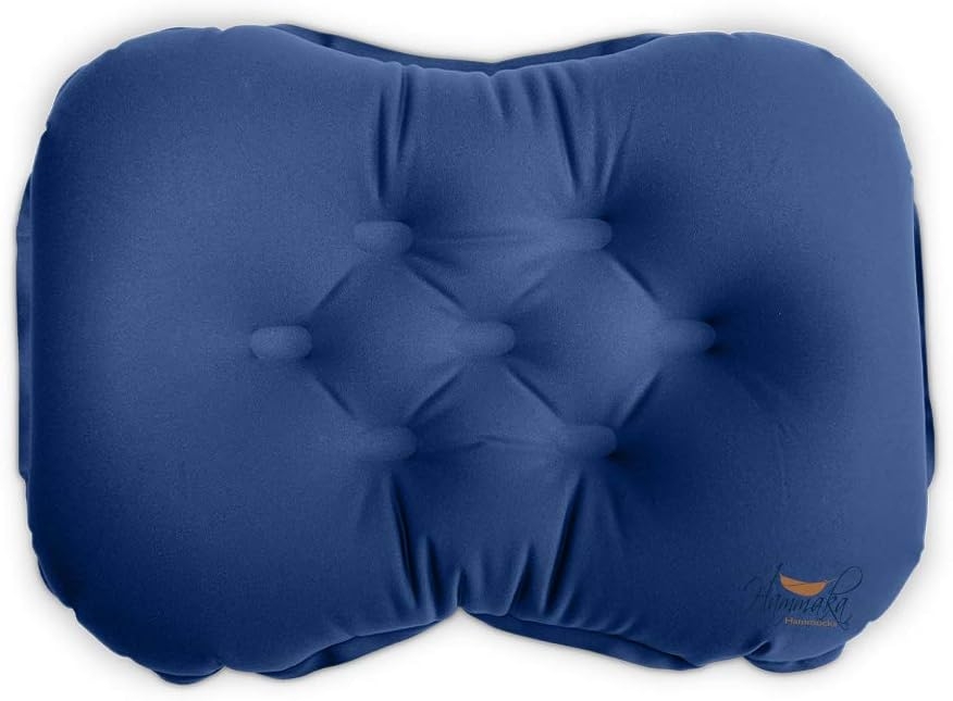 Hammaka Pammock Inflatable Pillow - Ultralight Blow Up Pillow, Great for Sleeping While Camping or Traveling, Soft Compressible Pillow with Carrying Sack and Patch Kit
