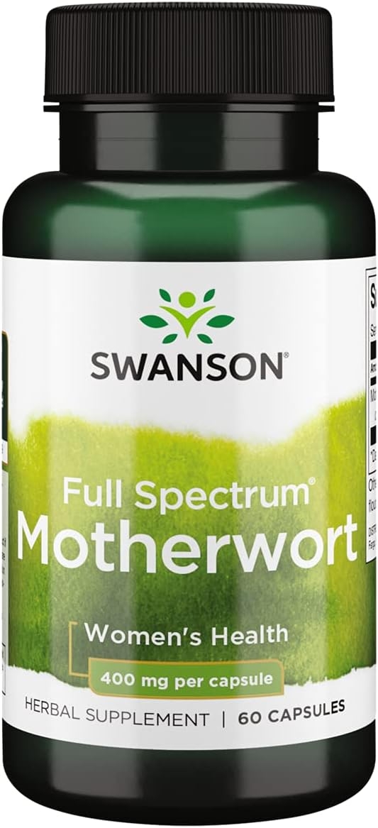 Swanson Full Spectrum Motherwort 400 Milligrams 60 Capsules