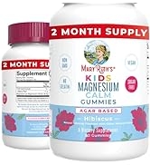 Kids Magnesium Citrate Gummies by MaryRuth's | 2 Month Supply | Sugar Free | Magnesium Supplement...