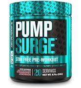 PUMPSURGE Caffeine Free Pump & Nootropic Pre Workout Supplement - Non Stimulant Preworkout Powder...