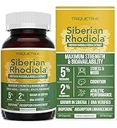 Siberian Rhodiola: Max Strength Rhodiola Rosea - 5% Rosavins, 2% Salidroside - BioPerine Absorpti...