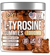 JOYLI L Tyrosine Gummies - All-Natural L-Tyrosine 1000mg Gummies - Helps with Depression and Anxi...