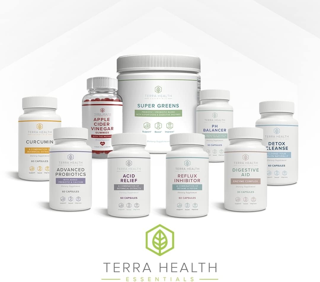 Terra Health Essentials® Apple Cider Vinegar Gummies | Digestive Health Support | ACV Gummies (1 Pack, 60 Count, with The Mother)