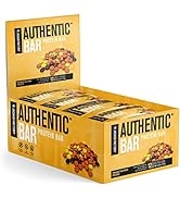 Authentic Bar Peanut Butter Pieces Protein Bars - Tasty Meal Replacement Energy Bars w/ 16g Whey ...