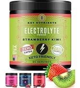 KeyNutrients Electrolytes Powder: Zero Calorie Strawberry-Kiwi/Blue Raspberry/Cherry-Pom/Raspberr...