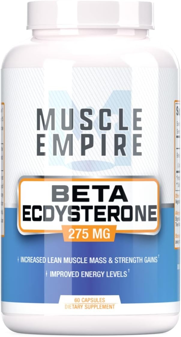 Beta-Ecdysterone Capsules - Muscle Building & Fat Loss Support - 60 Count - Muscle Empire