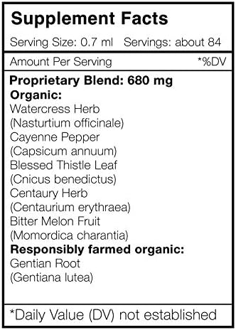 Herbal Munchies Alcohol Extract, Tincture, Watercress, Cayenne, Gentian, Blessed Thistle, Centaury, Bitter Melon. Healthy Appetite Formula (2 fl oz)