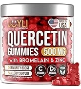 JOYLI Quercetin Gummies - Quercetin with Bromelain, Zinc & Vitamin C - Quercetin 500mg Supplement...