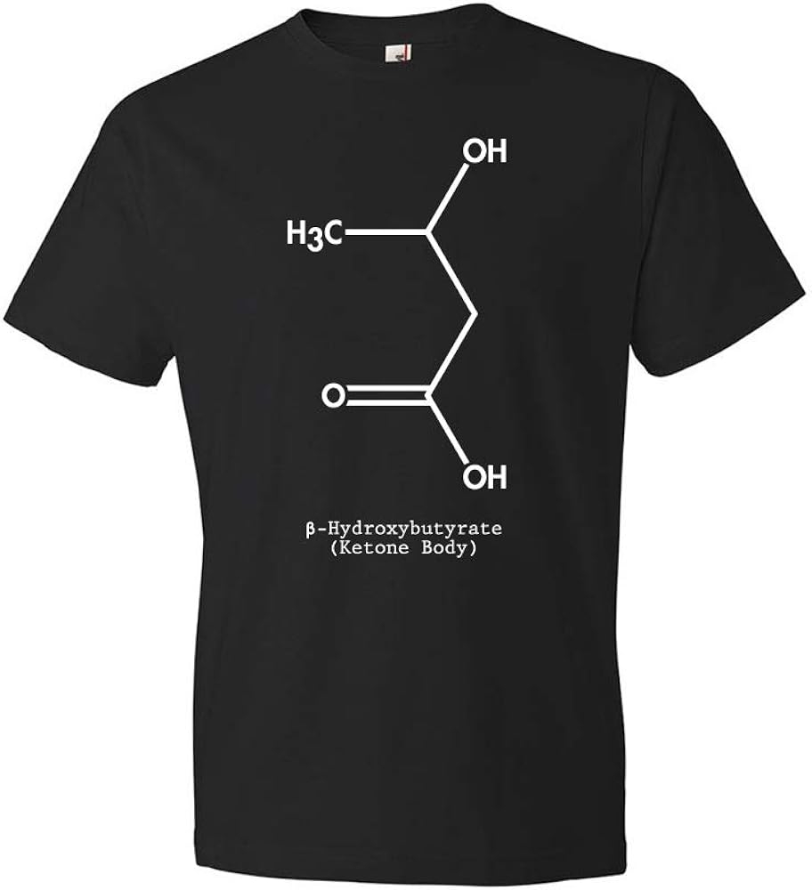 Patent Earth Beta Hydroxybutyrate Ketone Molecule T-Shirt, Ketone Tee, Personal Trainer