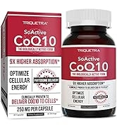 SoActive CoQ10 250 mg: CoQ10 Phytosome with up to 9X Higher Absorption - Proven Cellular Deliver...