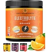 KeyNutrients Electrolytes Powder: Zero Calorie Watermelon/Peach Mango/Orange/Grape Electrolyte Po...