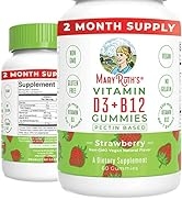Vitamin D3 + Vitamin B12 | 2 Month Supply | Vitamin D & B12 Vitamin Supplements for Adults & Kids...