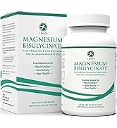 Magnesium Bisglycinate Chelate - Reduce Muscle Cramps and Improve Sleep - Maximum Absorption with...
