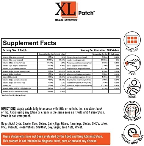 Multi-Nutrients Plus Patch by XLPatch 2 Pack (60-Day Supply)
