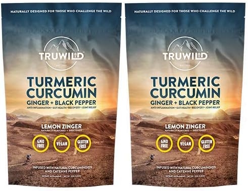 Turmeric Curcumin Drink Mix Powder + Organic Curcuminoid Black Pepper, Ginger, Cayenne Pepper, Lemon, Himalayan Salt - Natural Anti-Inflammatory & Immune Support - Encourage Joint Health (3-Pack)