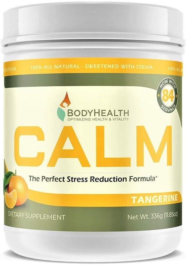 BodyHealth Calm (Tangerine 12oz), Relaxation Supplement That Helps Restore Healthy Magnesium Levels, Provides Calcium-Magnesium Balance, and Supports The Body’s Natural Response to Stress