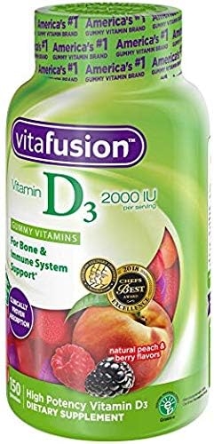 Vitafusion Vitamin D3 Gummy Vitamins, 150 ct (2 Pack)