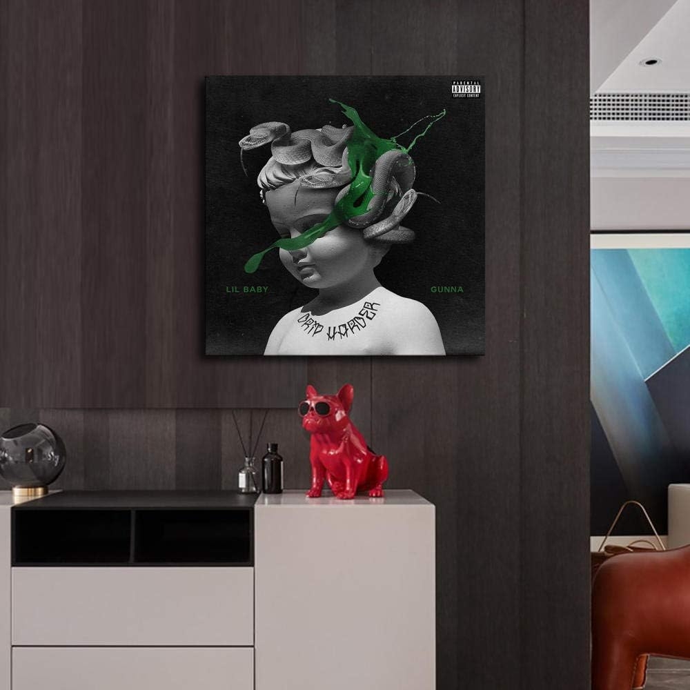 Gunna Lil Baby Drip Too Hard Canvas Art Poster and Wall Art Picture Print Modern Family Bedroom Decor Posters