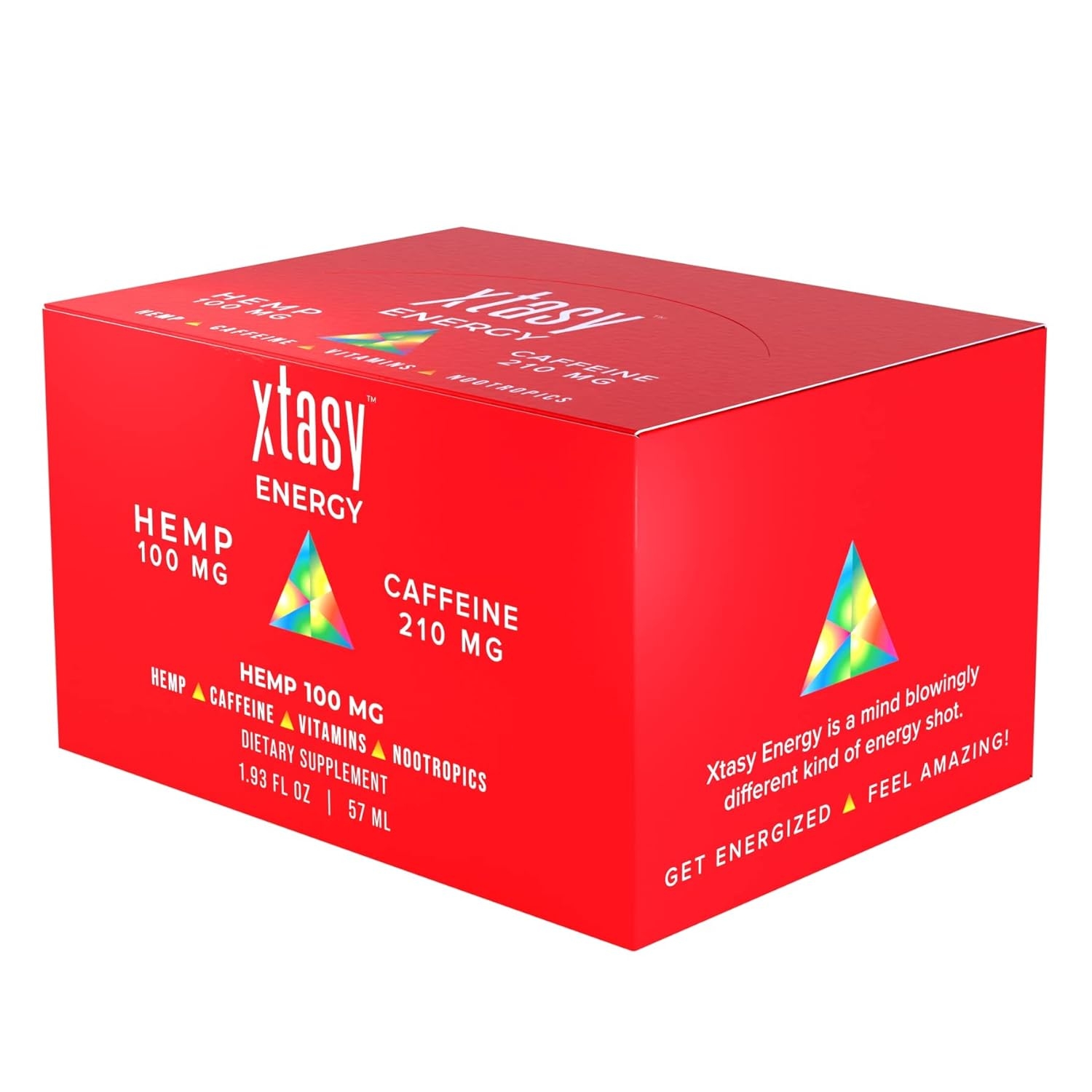 Xtasy Energy Shot - Energy Drink - Nootropic Pre-Workout - Xtasy Energy Powers Mind and Body Like No Other Pre-Workout or Energy Drink (3 Pack)